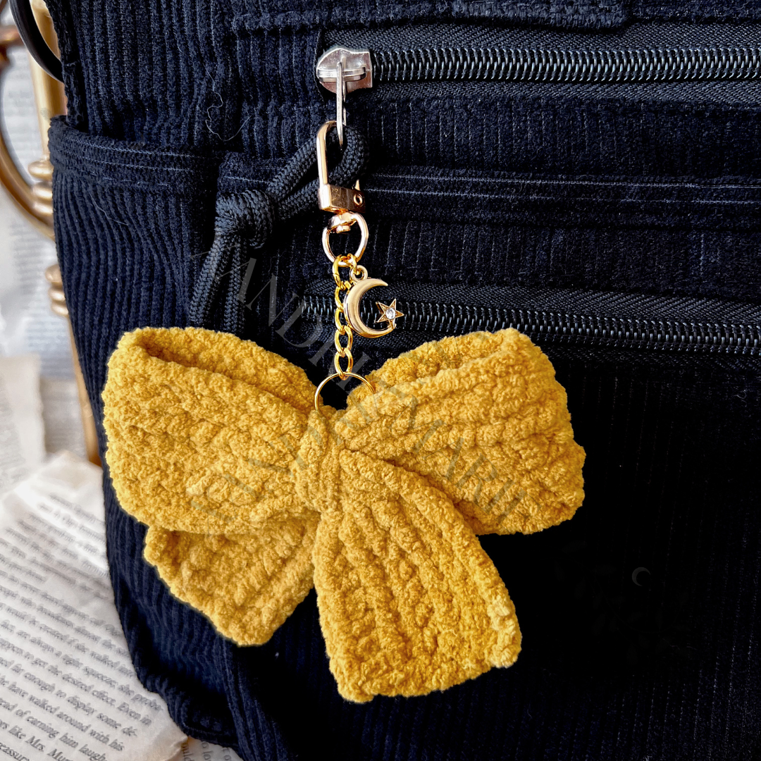 Crochet Bow Keychain