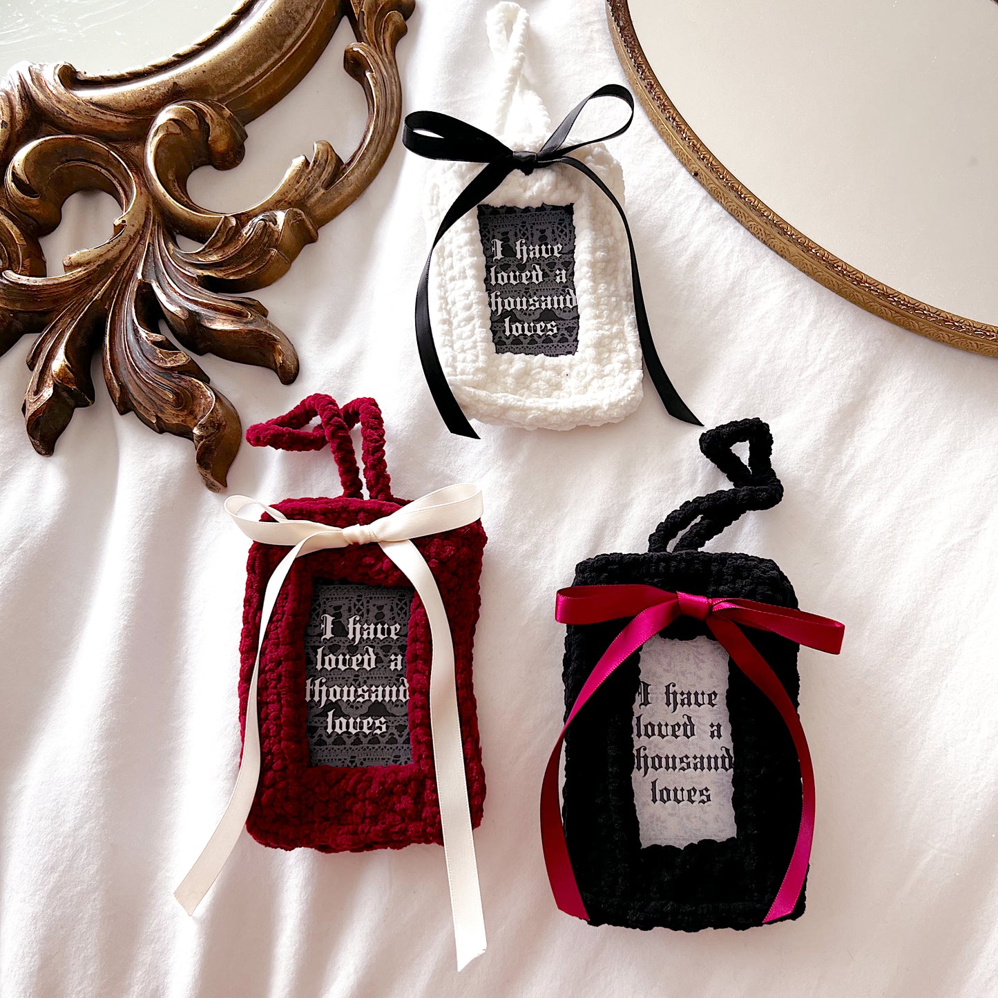 Crochet Photo Holder Keychain