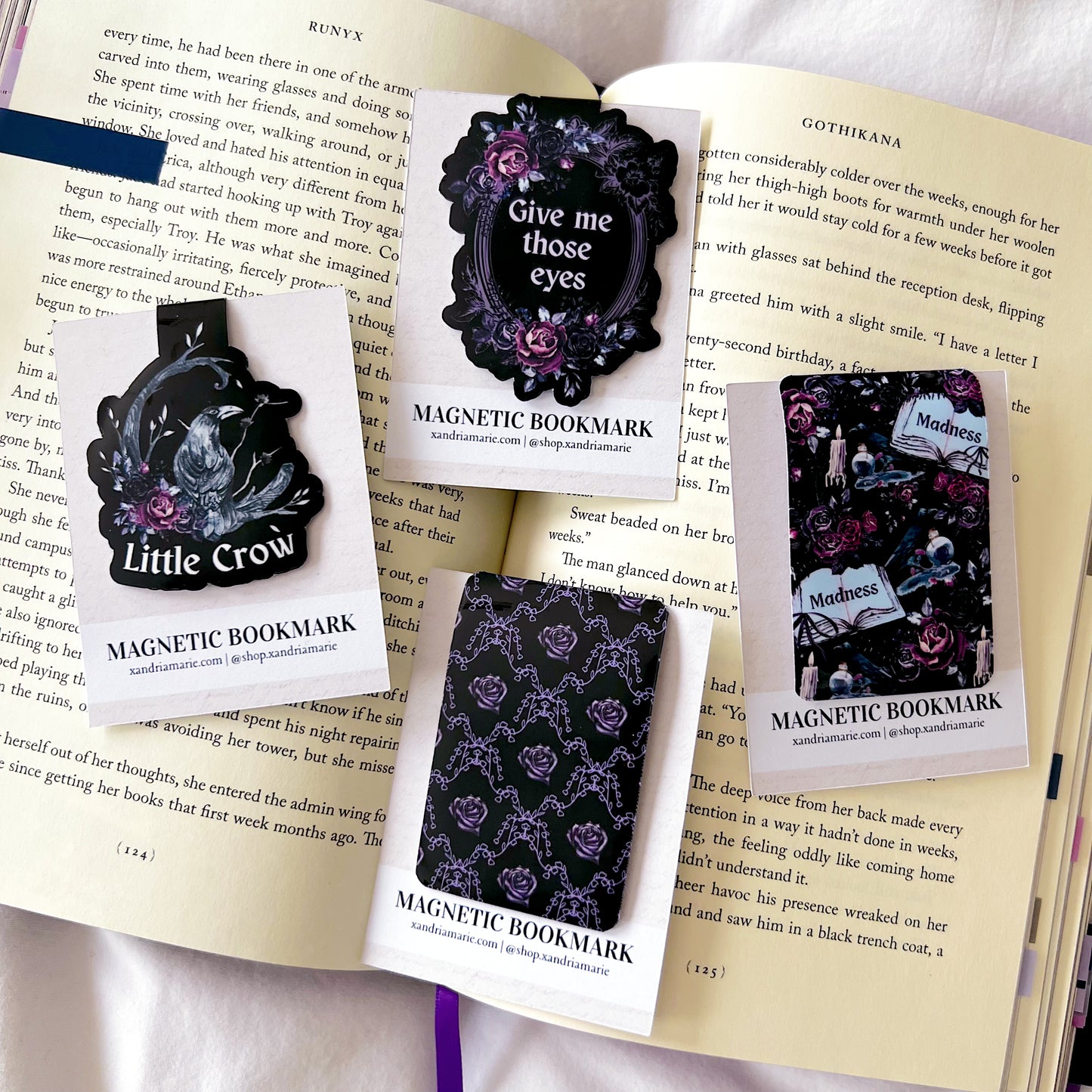 Dark Academia Romance Magnetic Bookmarks