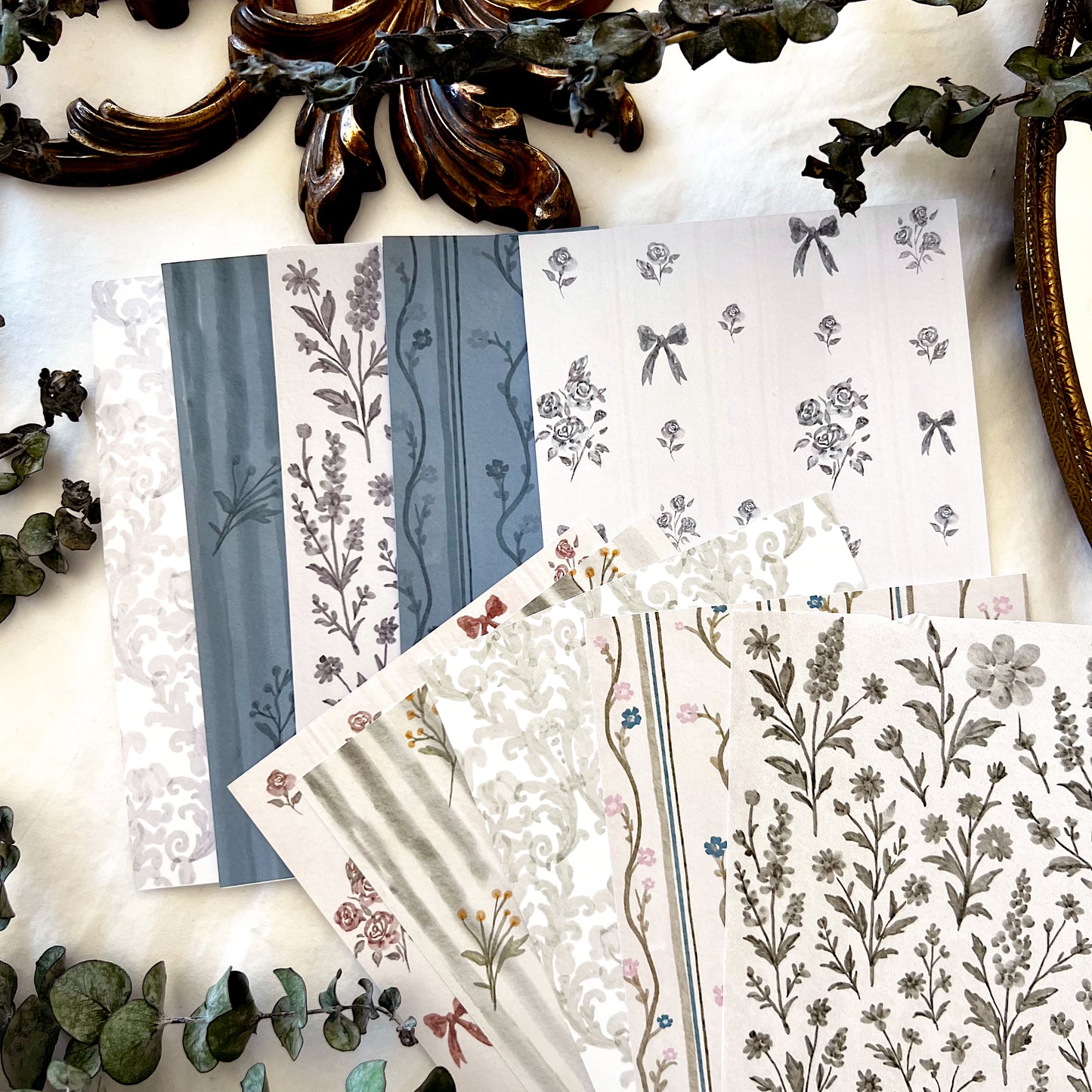Victorian Summer Garden Papers (10 Sheets)