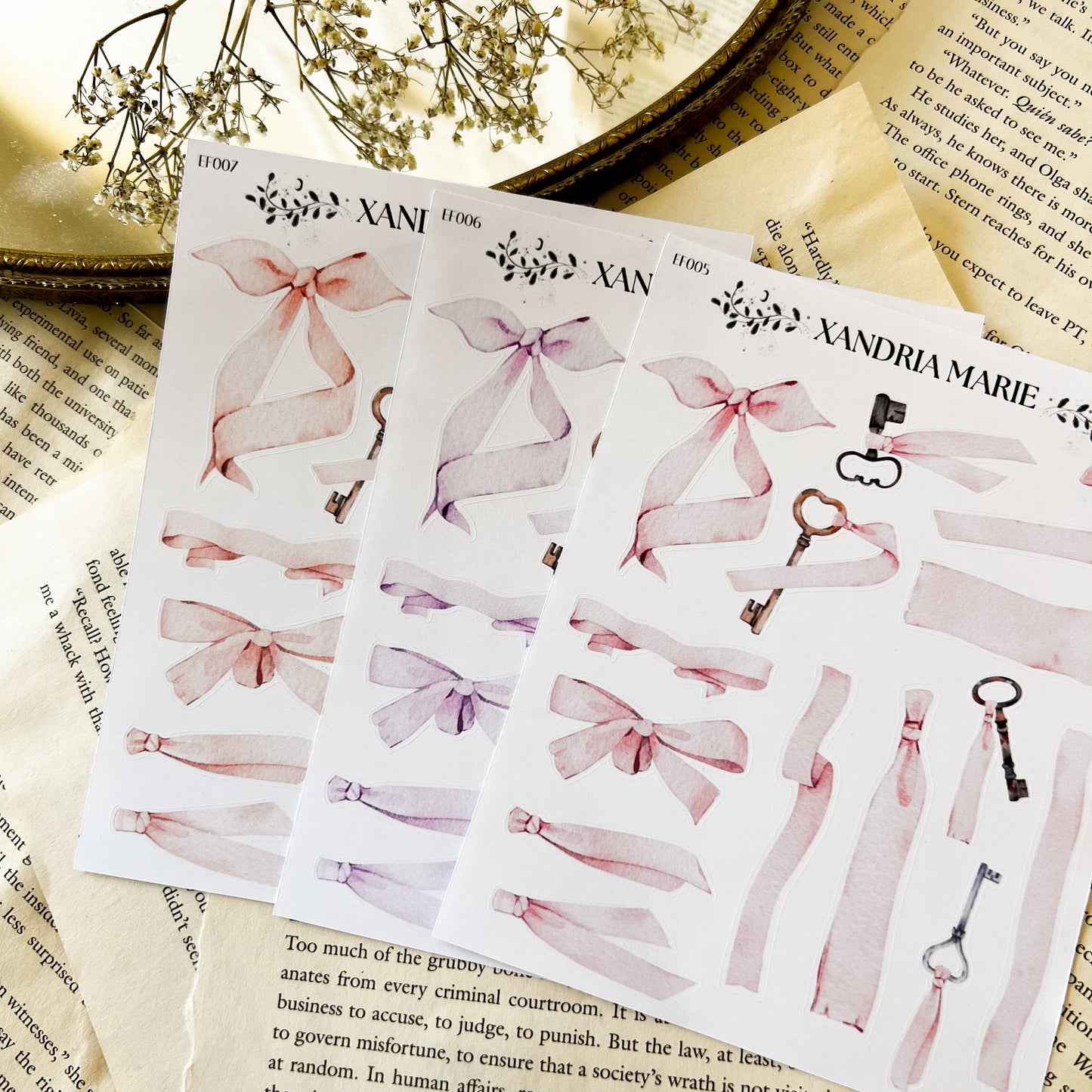 Ribbons Sticker Sheet