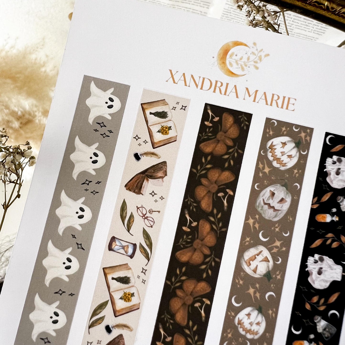 Dark Autumn Washi Sticker Sheet