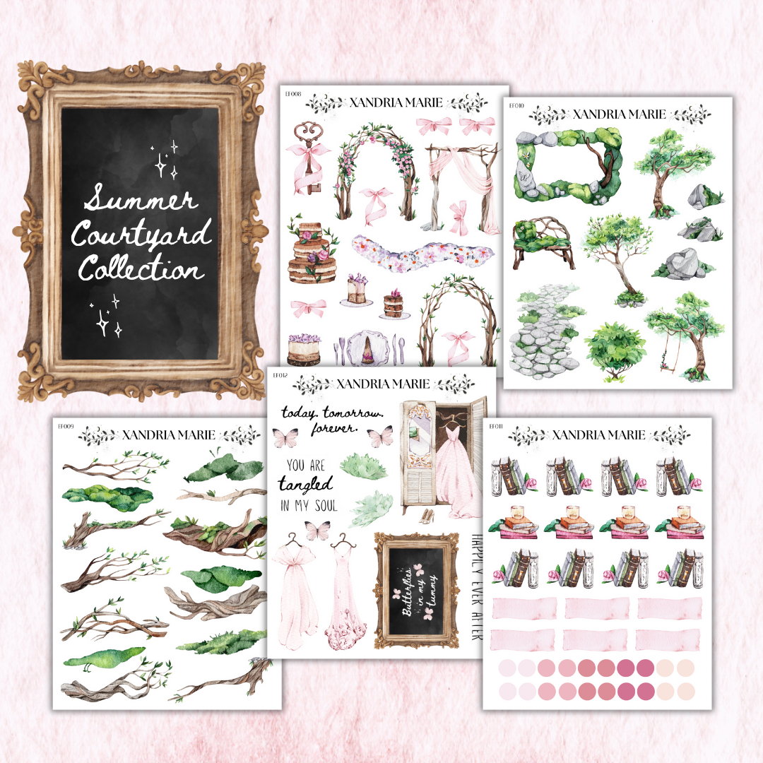 BUNDLE Summer Courtyard Collection (All 10 Sticker Sheets)