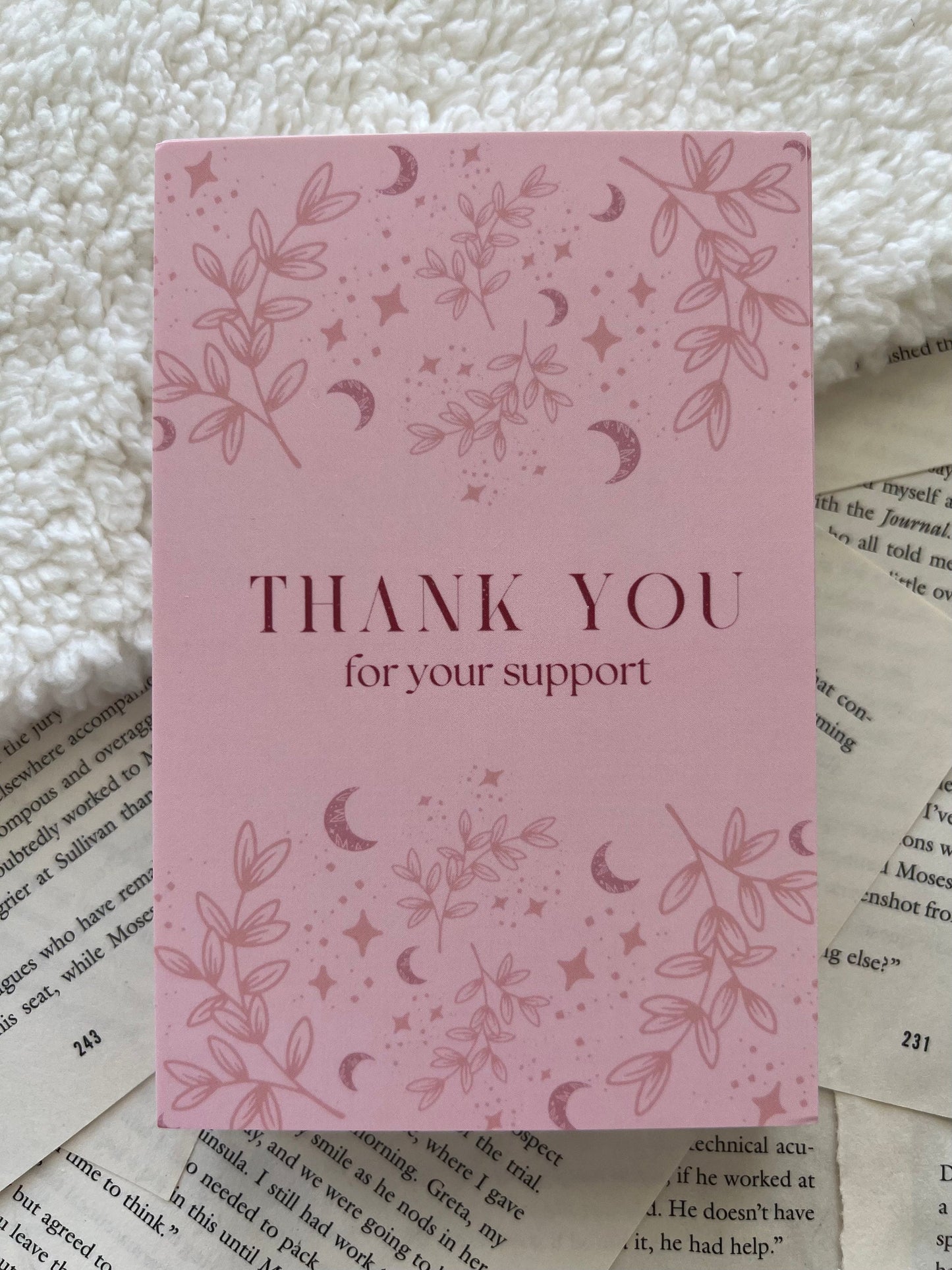 Moon Thank You Cards, Shipping Essentials, Small Business