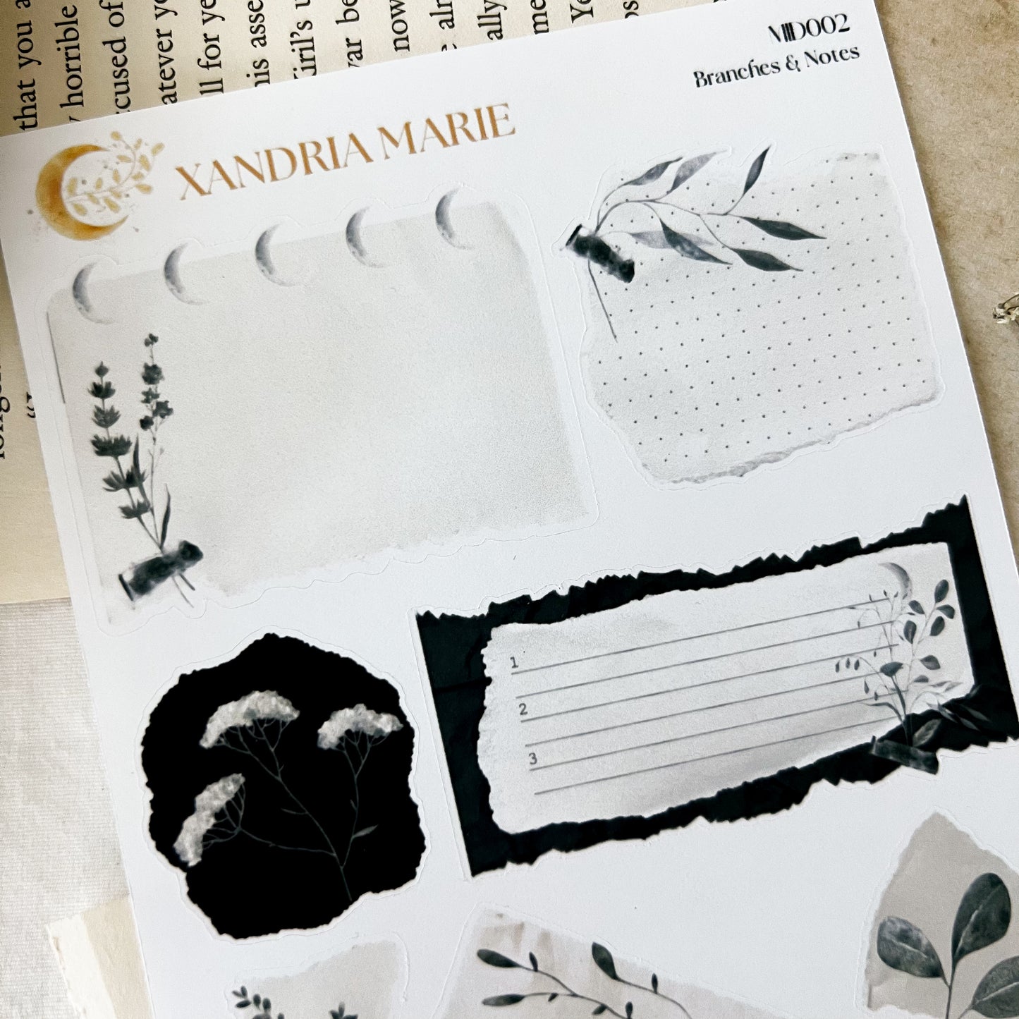 Branches & Notes Sticker Sheet