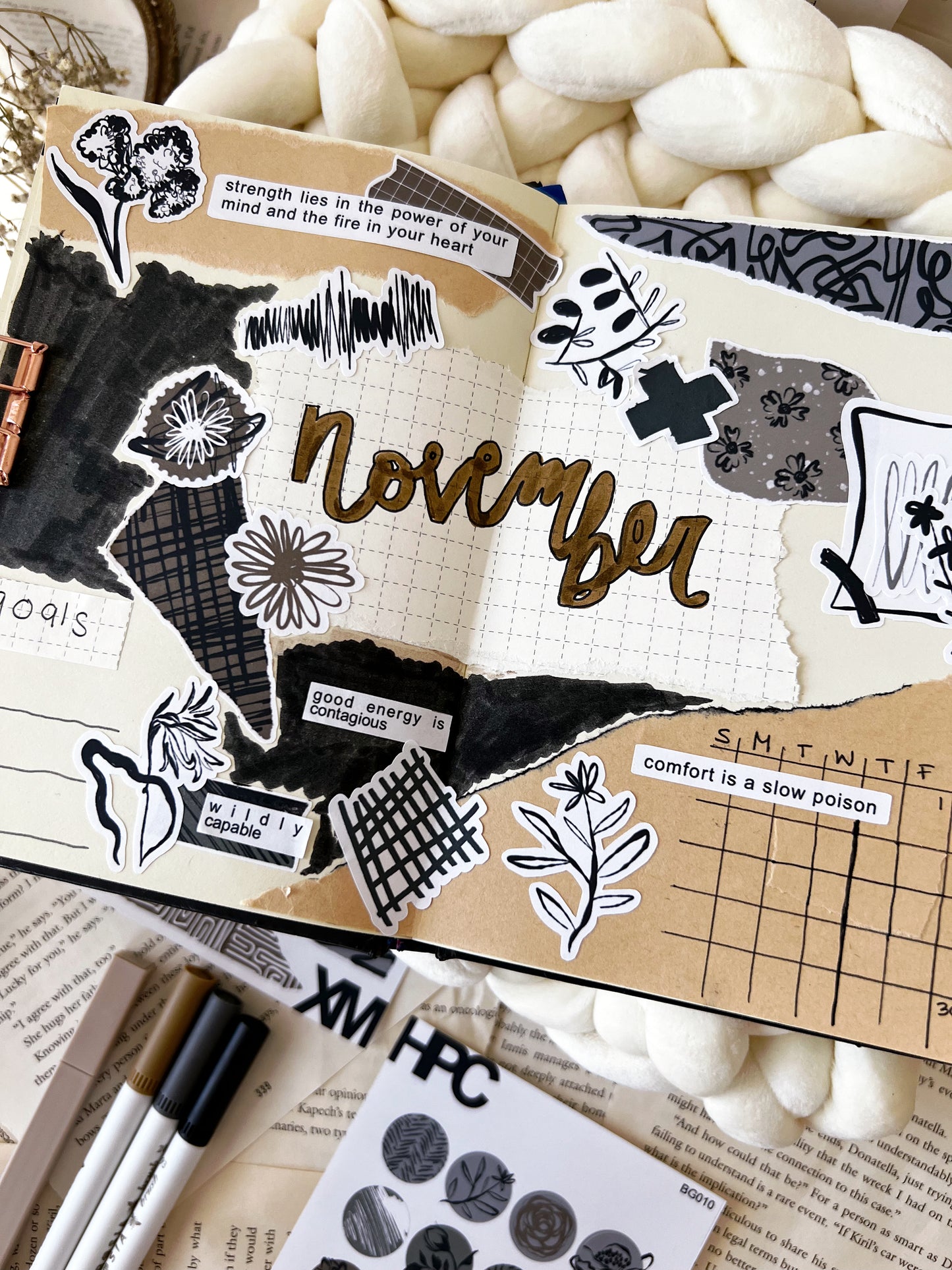 HPX x XM Boho Stamps and Quotes Sticker Sheet