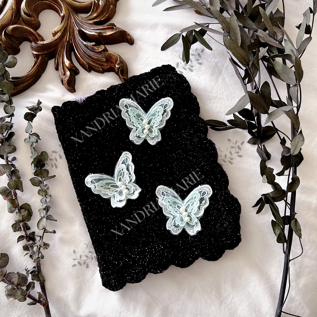 CUSTOMIZE Flutter Crochet Book Cover. Journal Cover.