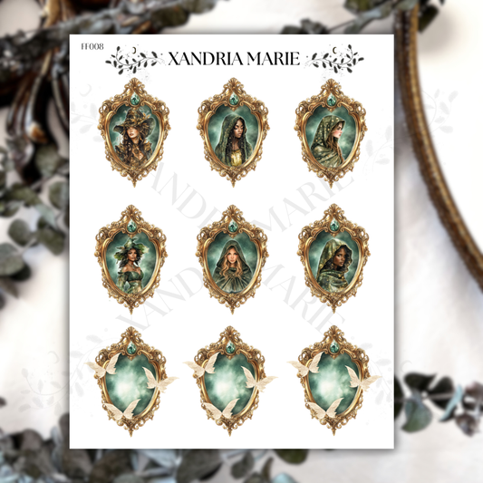 Enchanted Mirrors Sticker Sheet