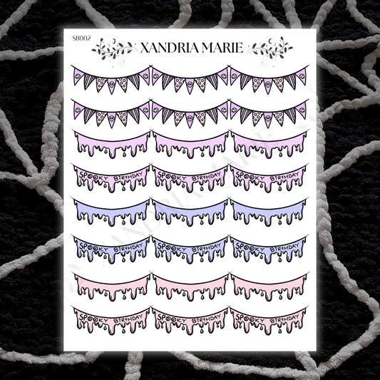 Spooky Garland Sticker Sheet