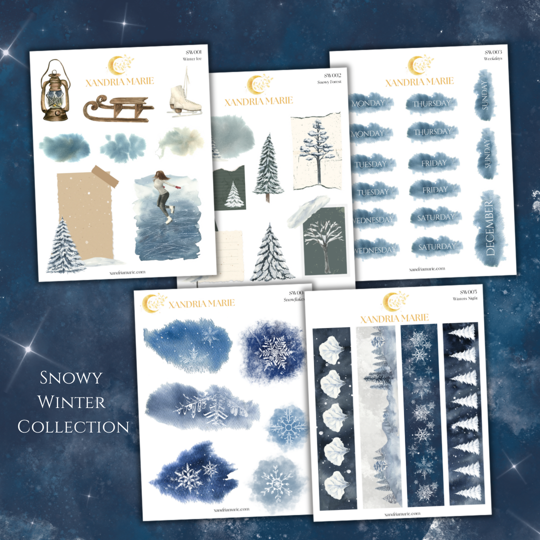 BUNDLE Snowy Winter Collection (All 10 Sticker Sheets)