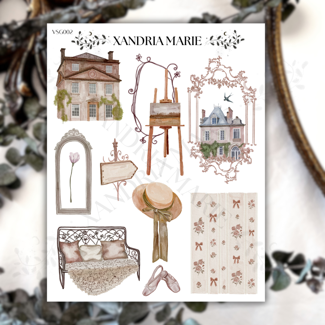 Summer At The Manor Sticker Sheet