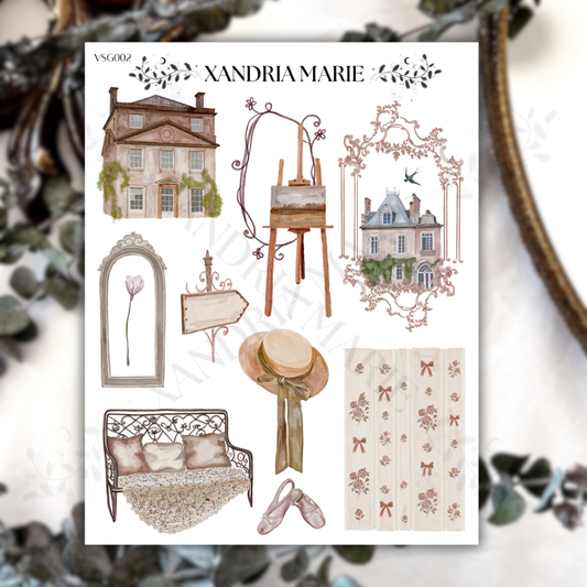 Summer At The Manor Sticker Sheet