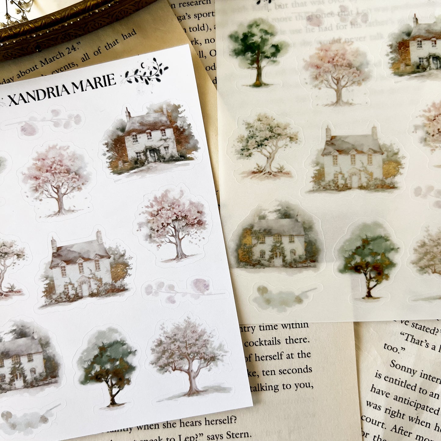 Spring Cottage Sticker Sheet