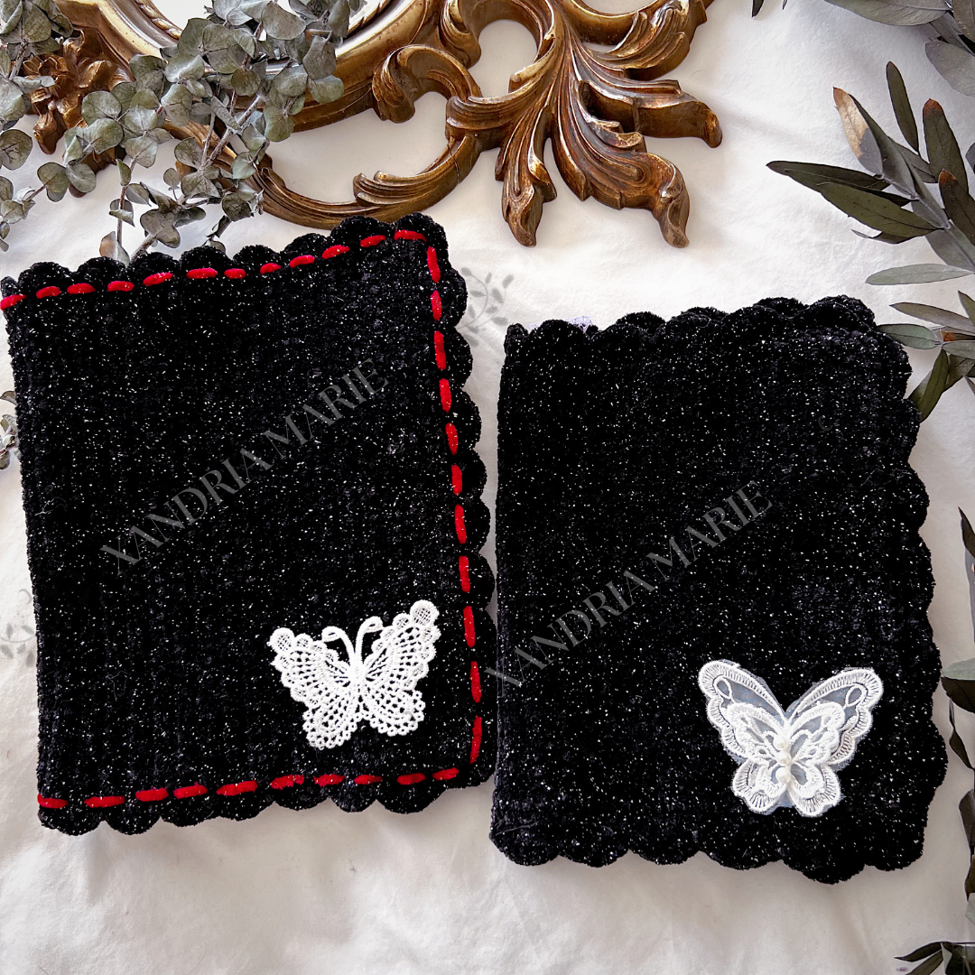 CUSTOMIZE Butterfly Crochet Book Cover. Journal Cover.