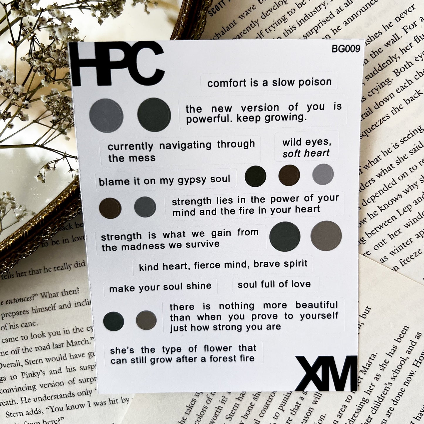 HPX x XM Quotes Sticker Sheet