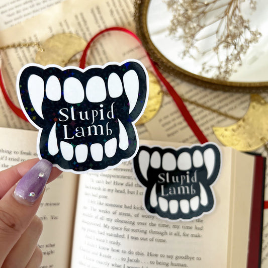 Stupid Lamb Holographic Vinyl Diecut Sticker