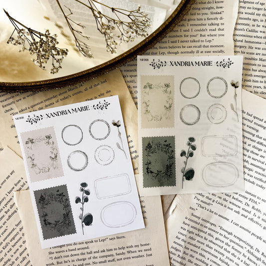 Forest Stamps & Outlines Sticker Sheet