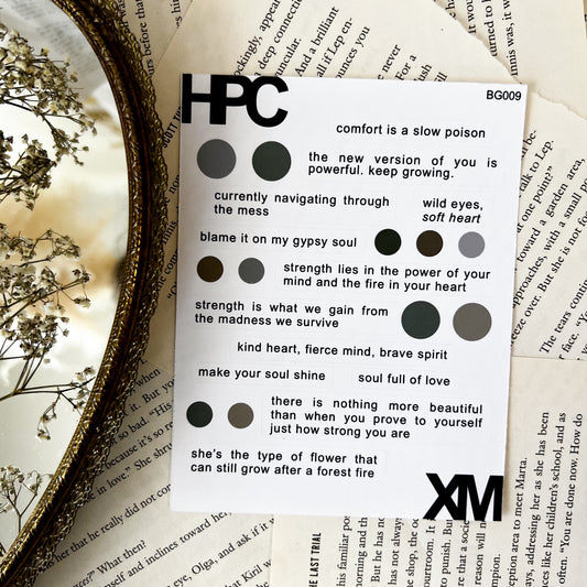 HPX x XM Quotes Sticker Sheet