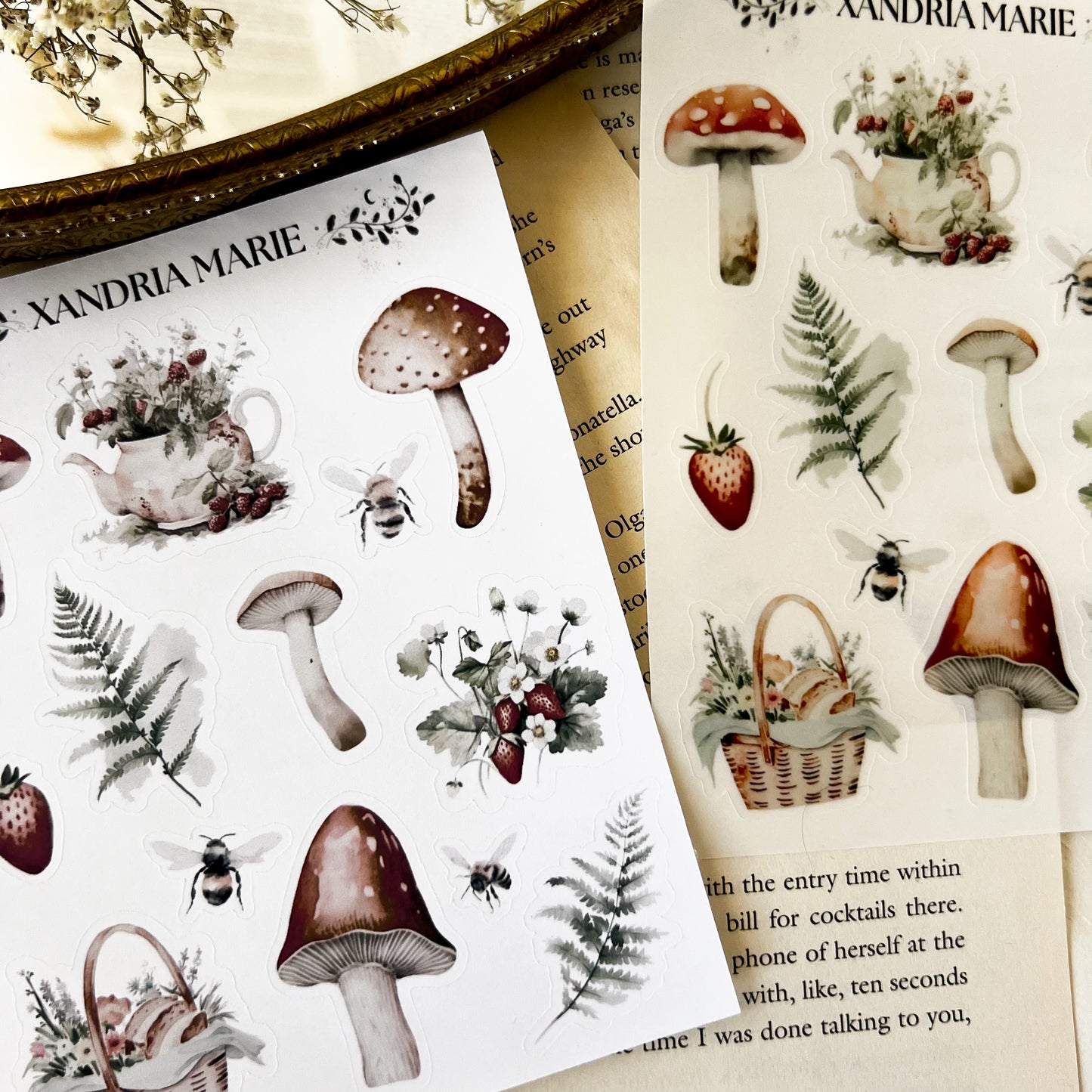 Enchanted Mushrooms Sticker Sheet