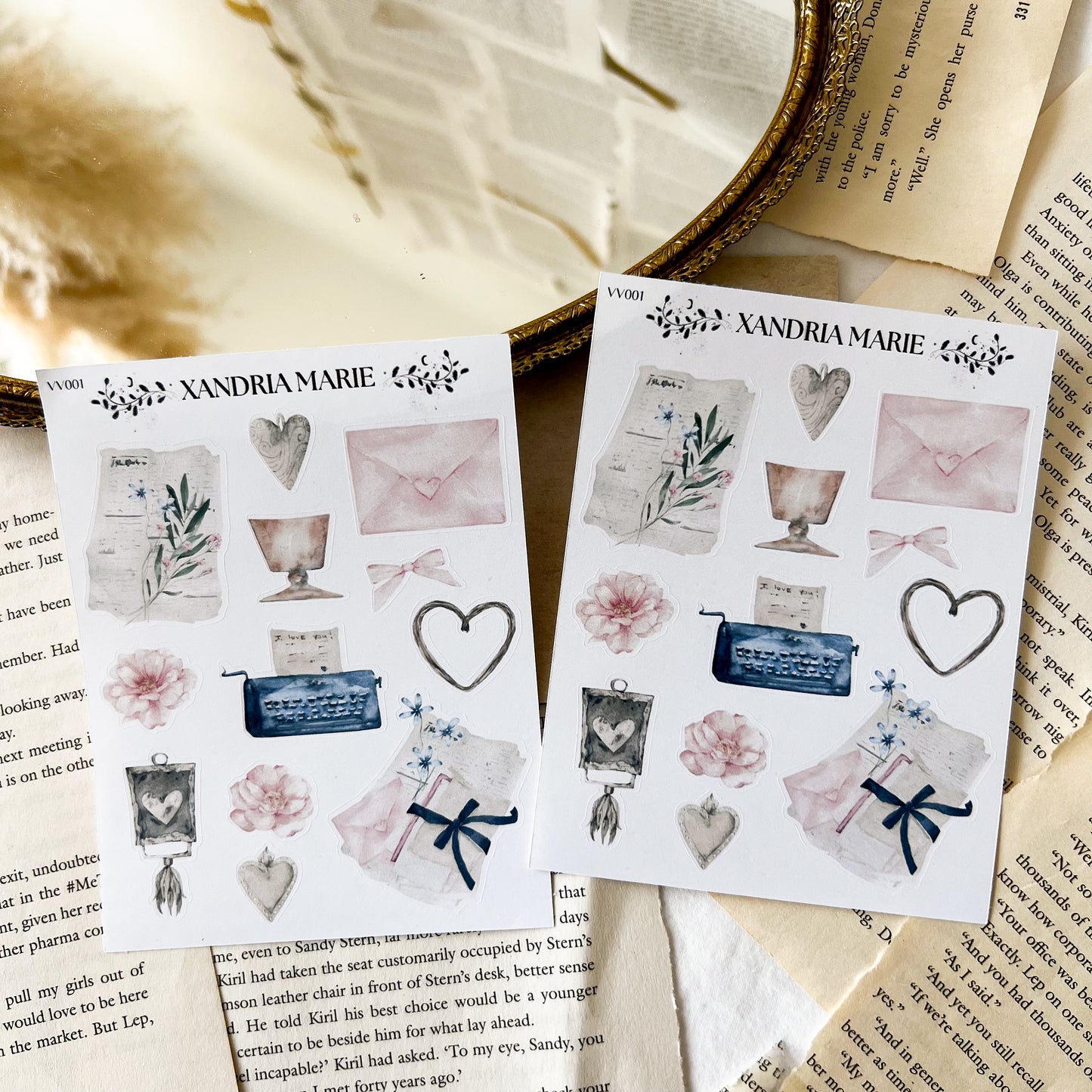 Lovely Stationary Sticker Sheet