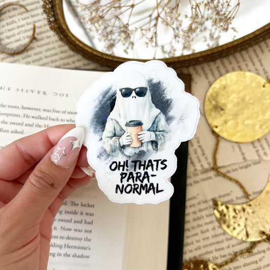 Oh! That’s Para-Normal Ghost Holographic Vinyl Diecut Sticker