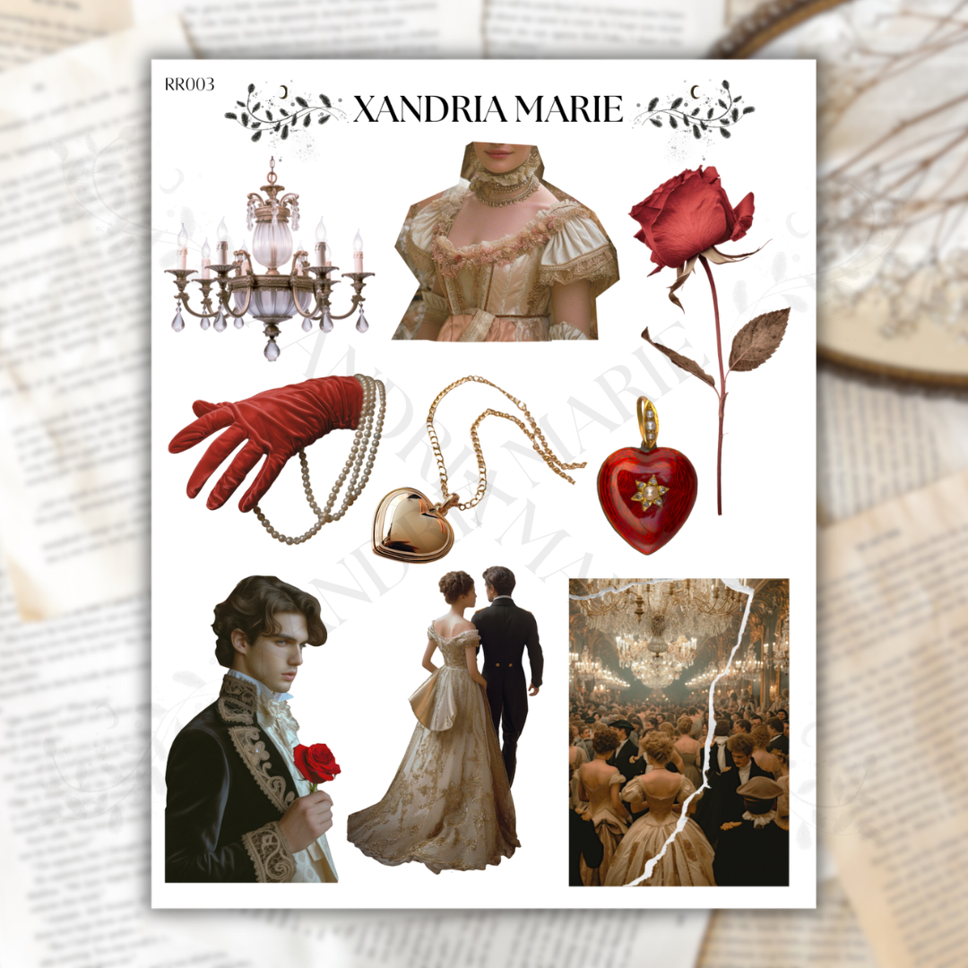 Regency Romance Sticker Sheet