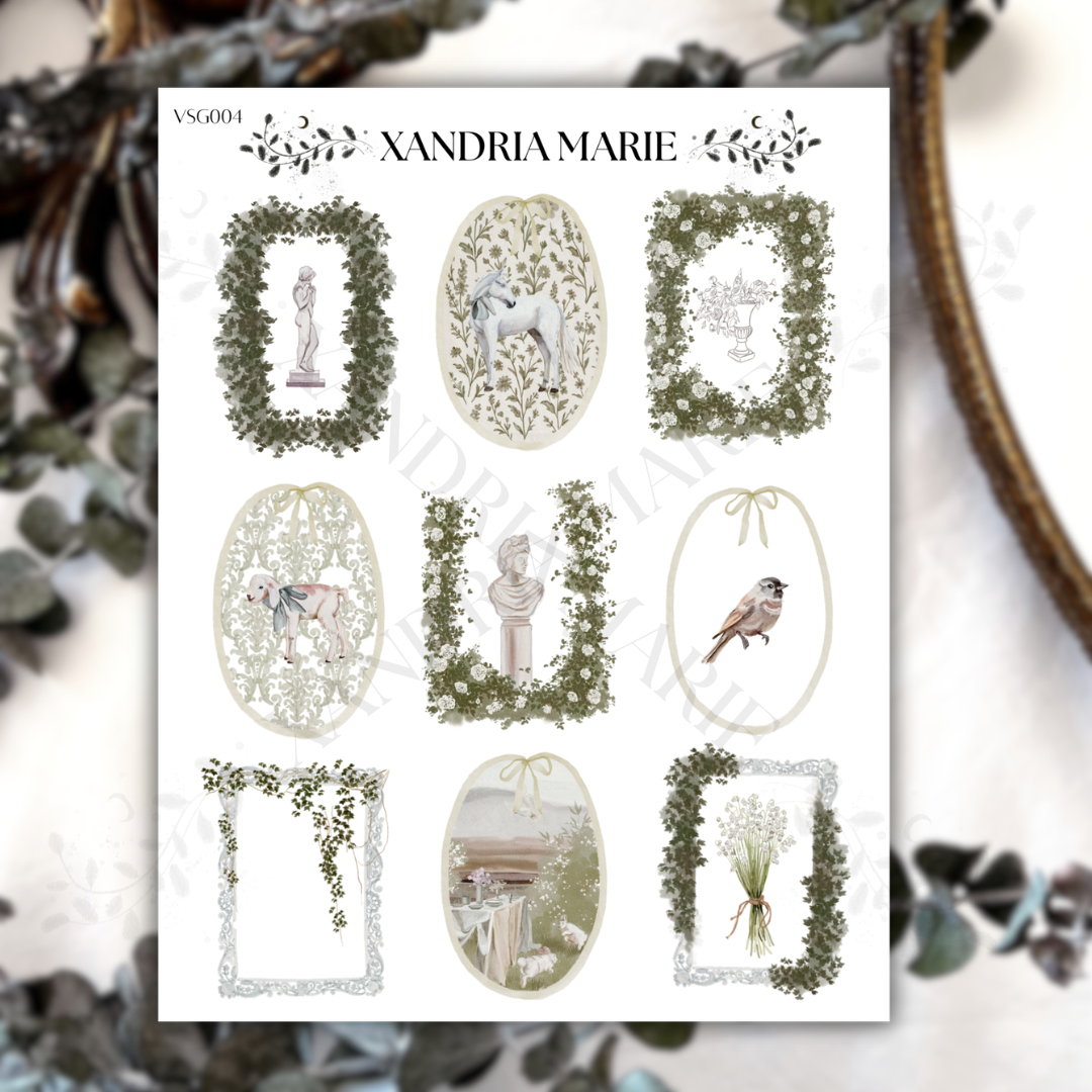 Framed Greenery Sticker Sheet