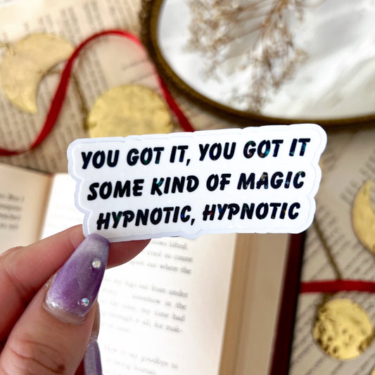 Hypnotic Paramore Lyrics Holographic Vinyl Diecut Sticker