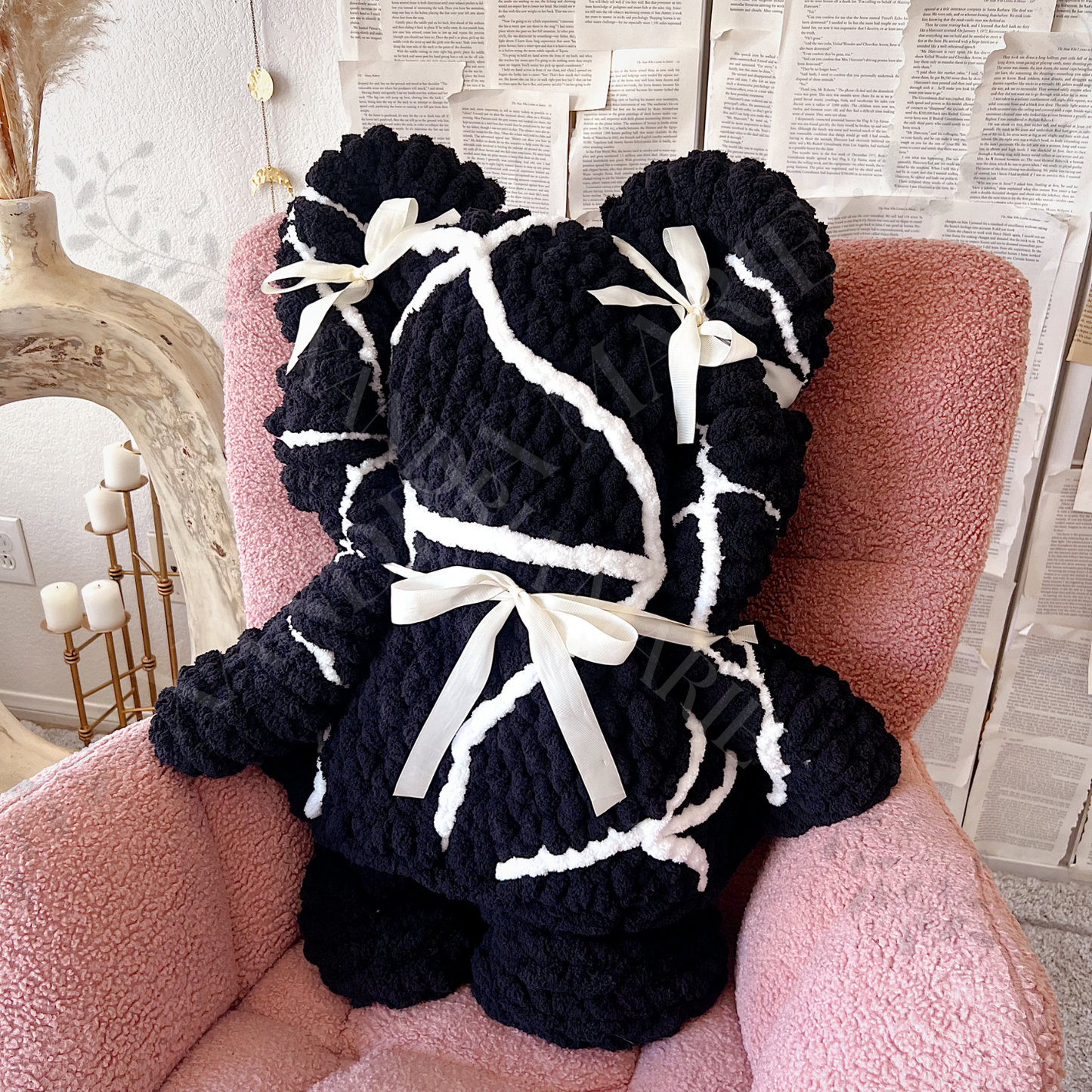 Spider Web Chenille Chunky Knit Blanket