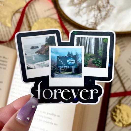 Forever Twilight Holographic Vinyl Diecut Sticker