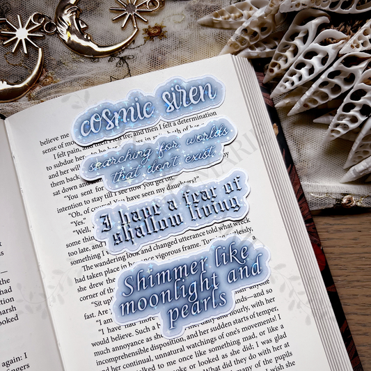 Cosmic Siren Holographic Diecut Vinyl Sticker Set