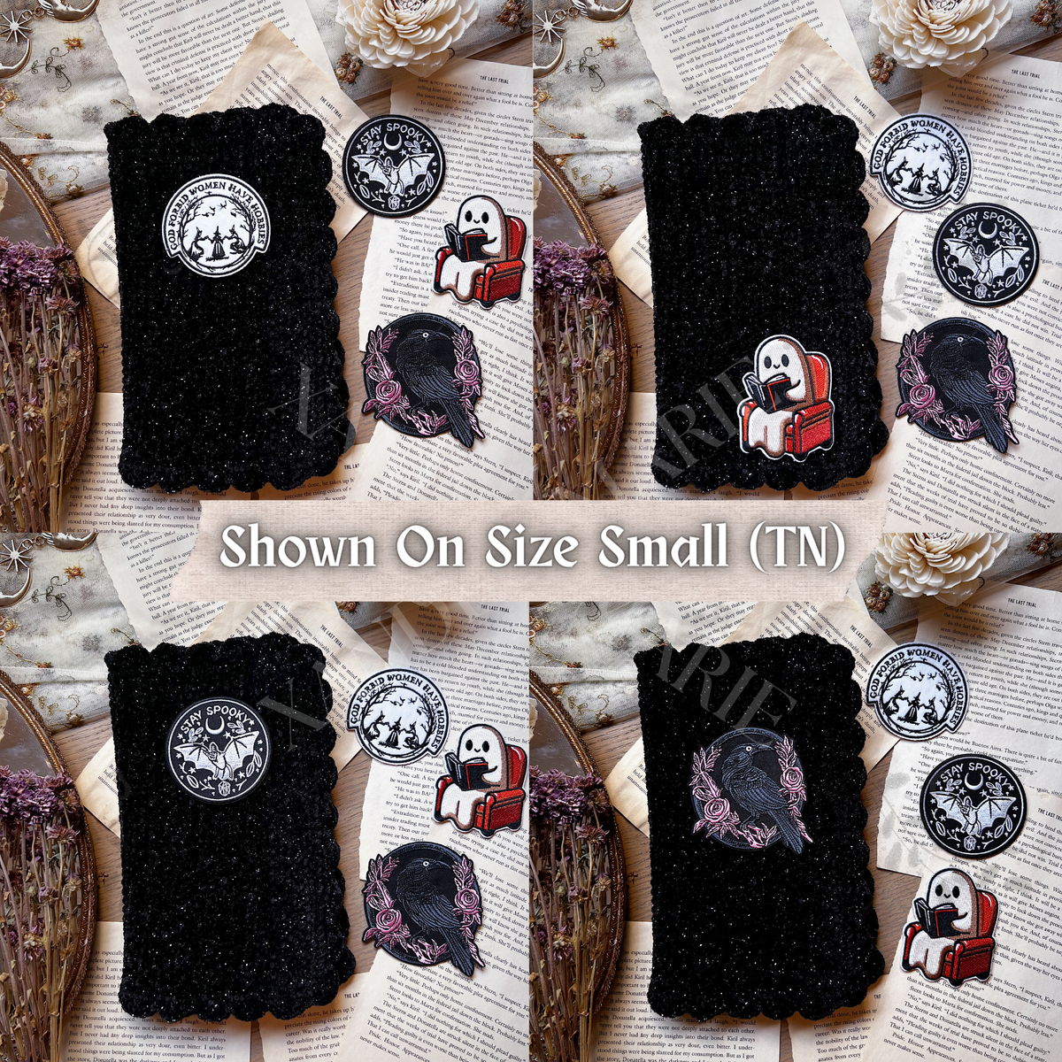 CUSTOMIZE Spooky Patch Book Cover. Journal Cover