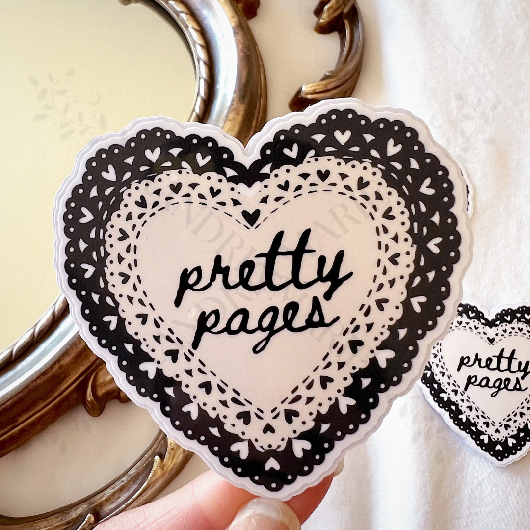 Pretty Pages Diecut Vinyl Sticker