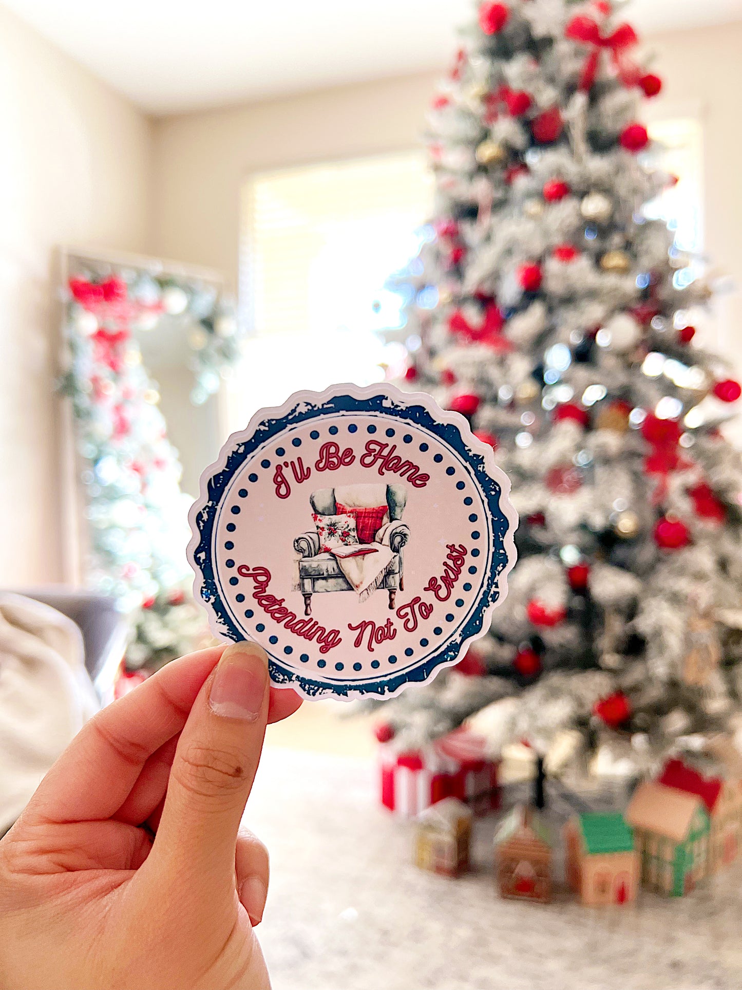 I’ll Be Home Holographic Vinyl Diecut Sticker