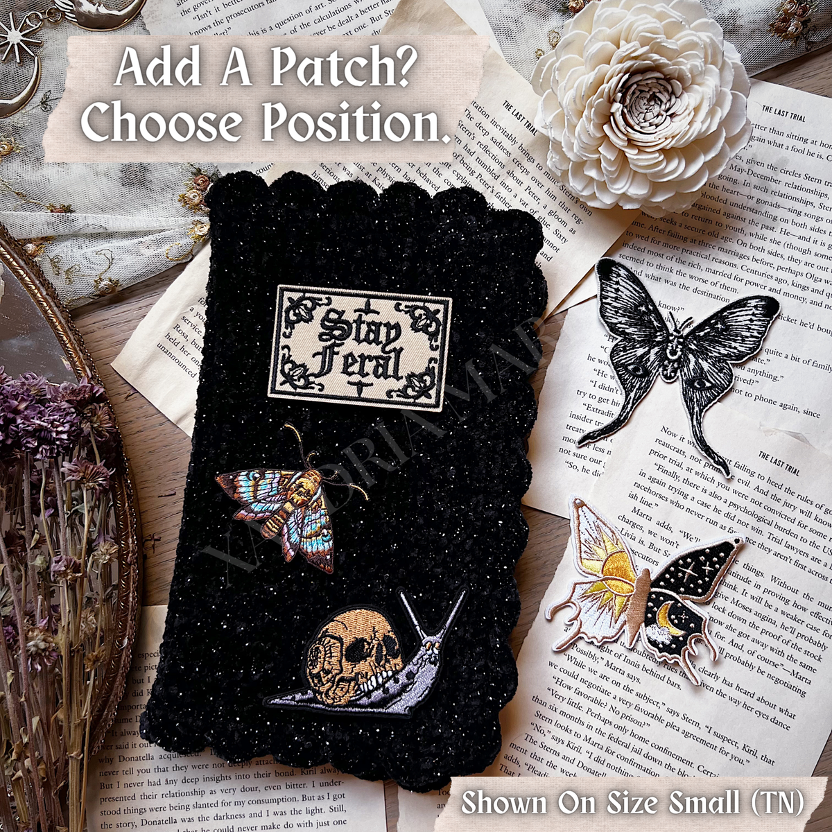 CUSTOMIZE Insects Patch Book Cover. Journal Cover