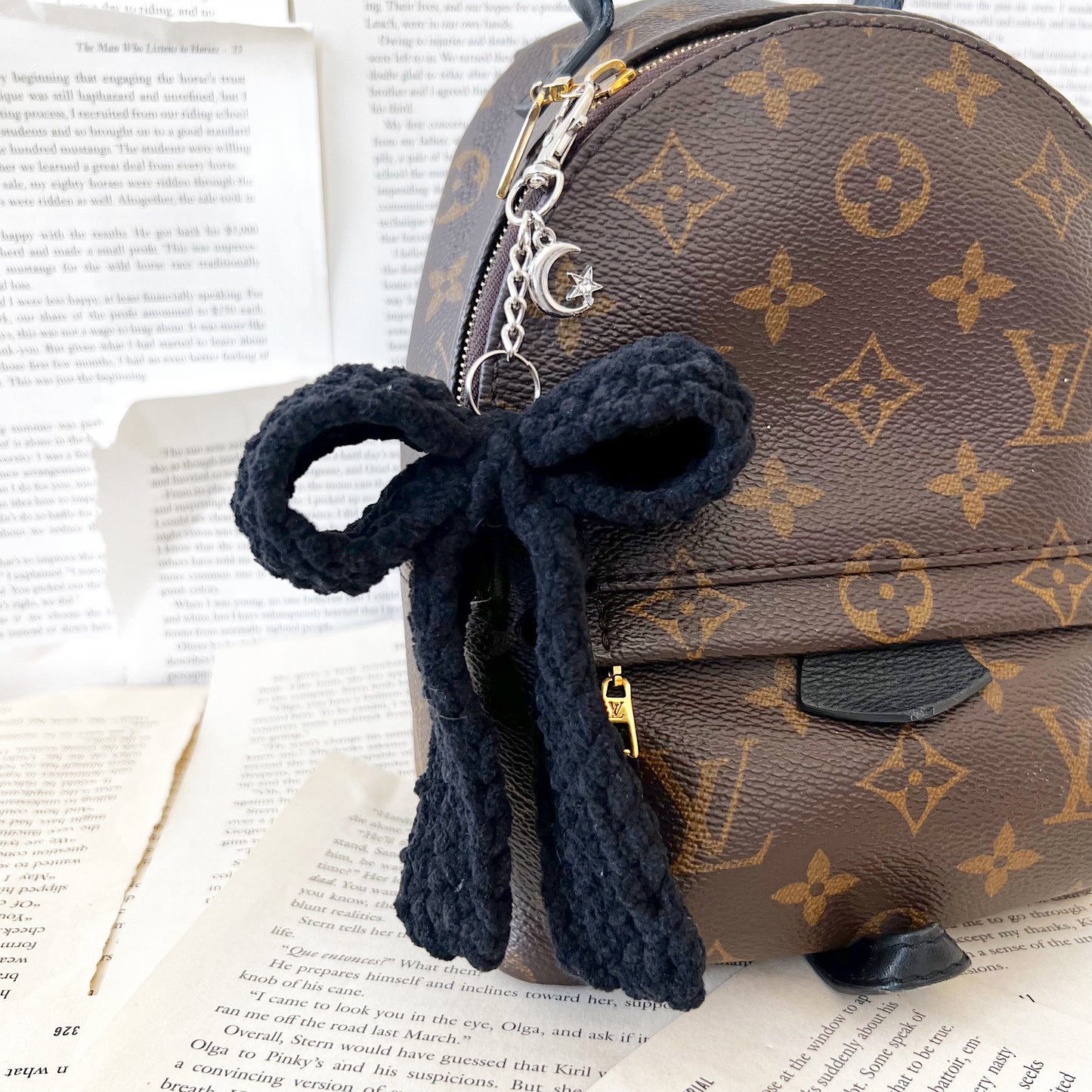 Crochet Bow Keychain