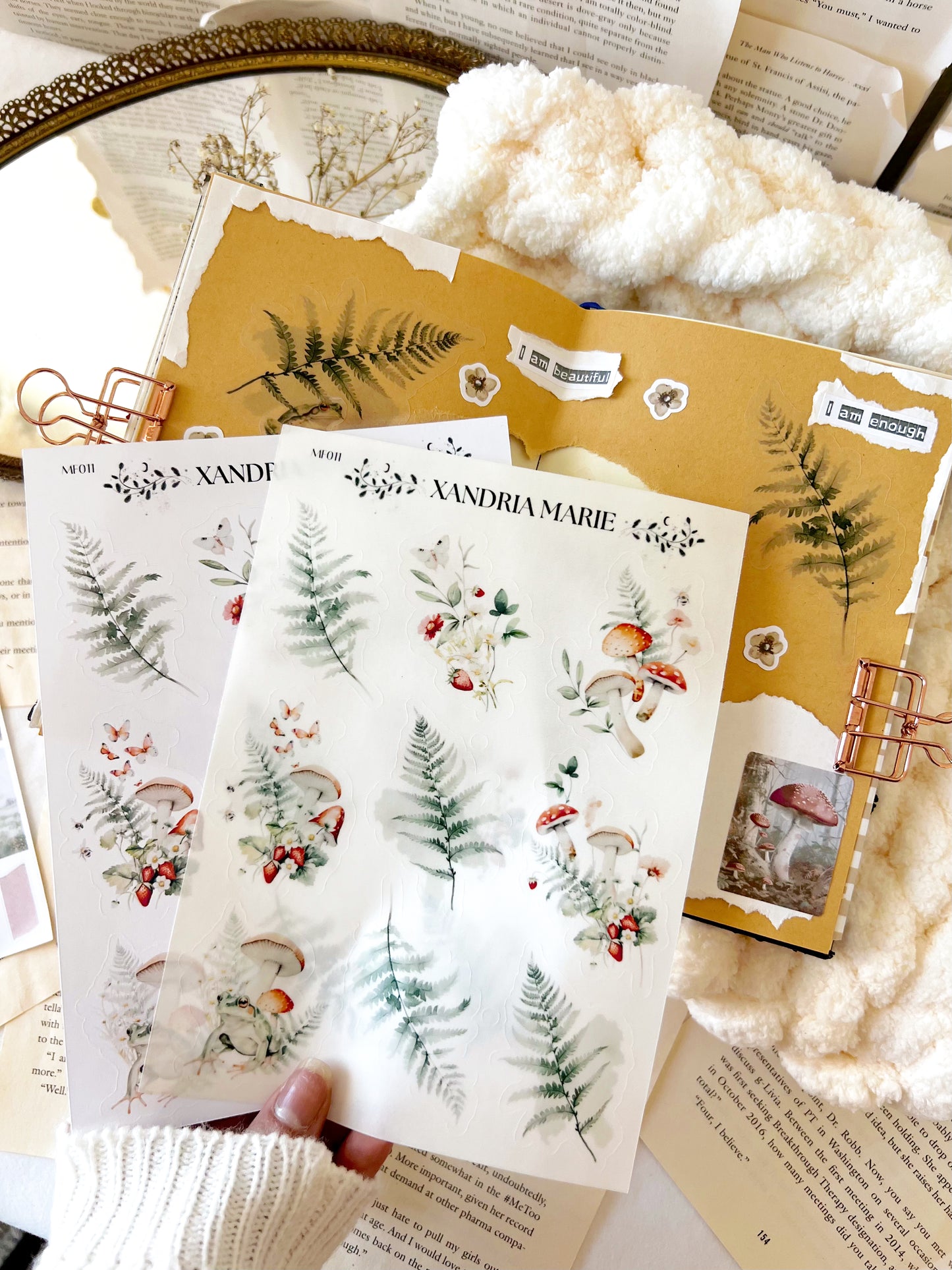 Leaves & Mushrooms Sticker Sheet