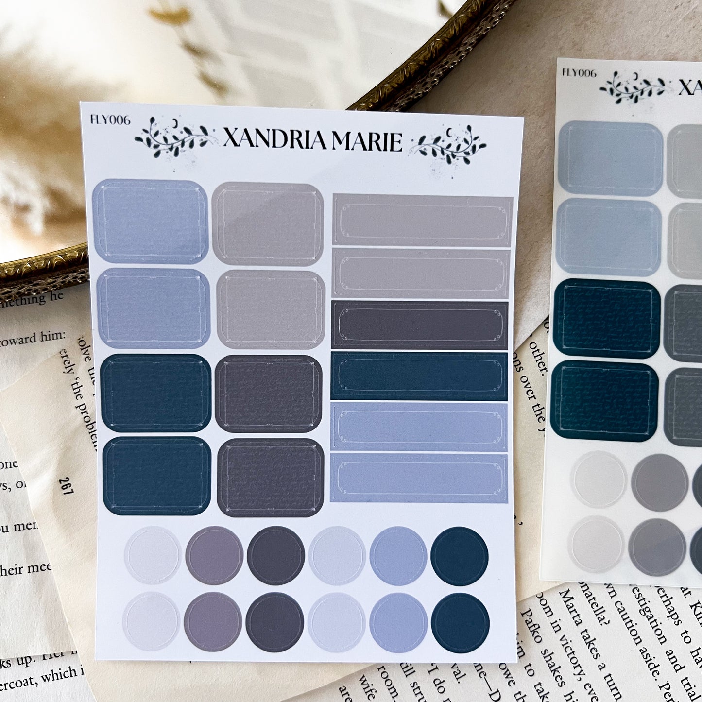Misty Labels Sticker Sheet