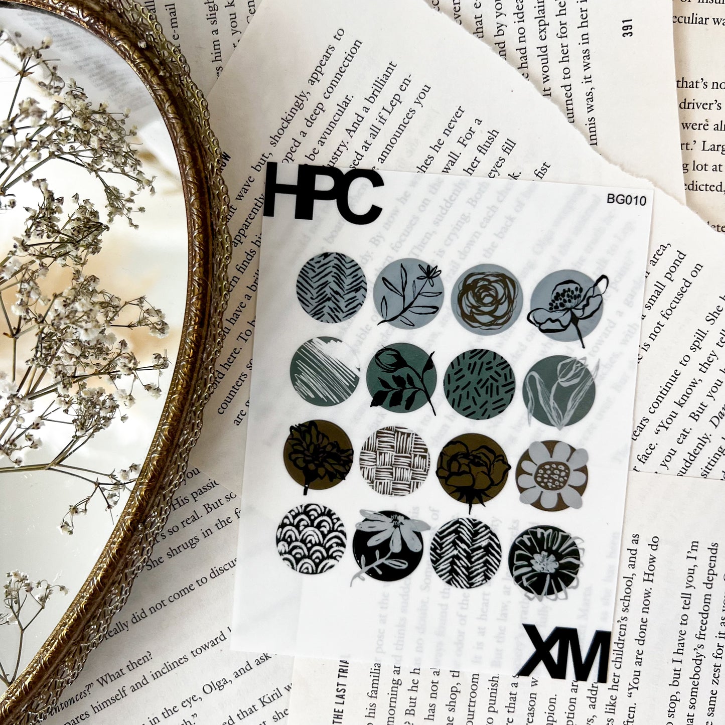 HPX x XM Floral and Pattern Sticker Sheet