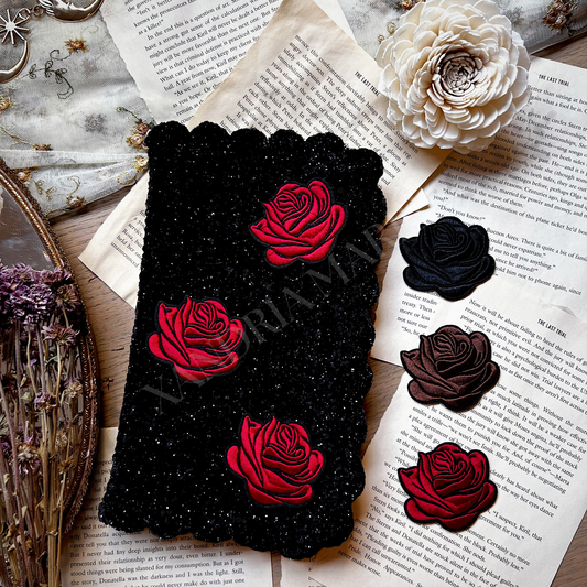 CUSTOMIZE Rose Patches Book Cover. Journal Cover.