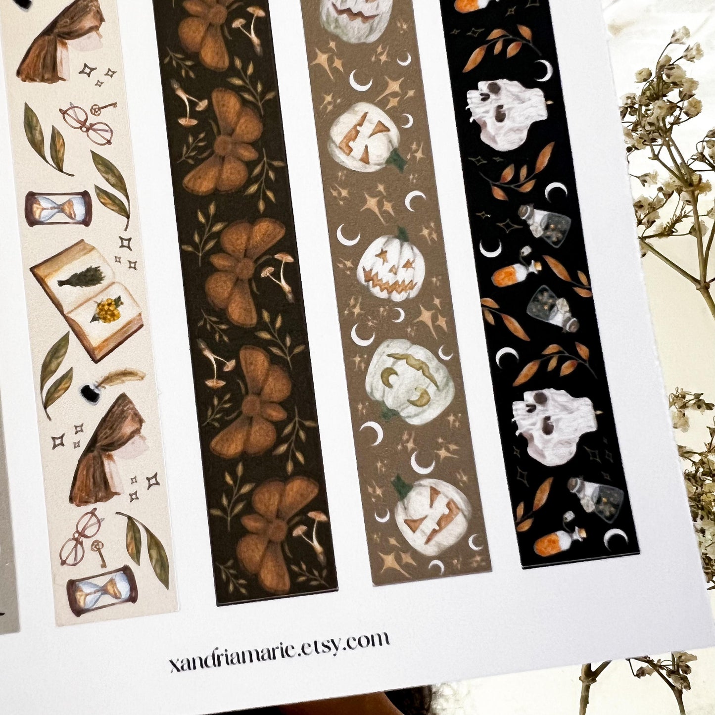 Dark Autumn Washi Sticker Sheet