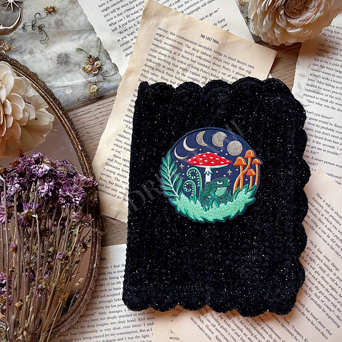 Book Cover- CUSTOMIZE Whimsical Forest Patch