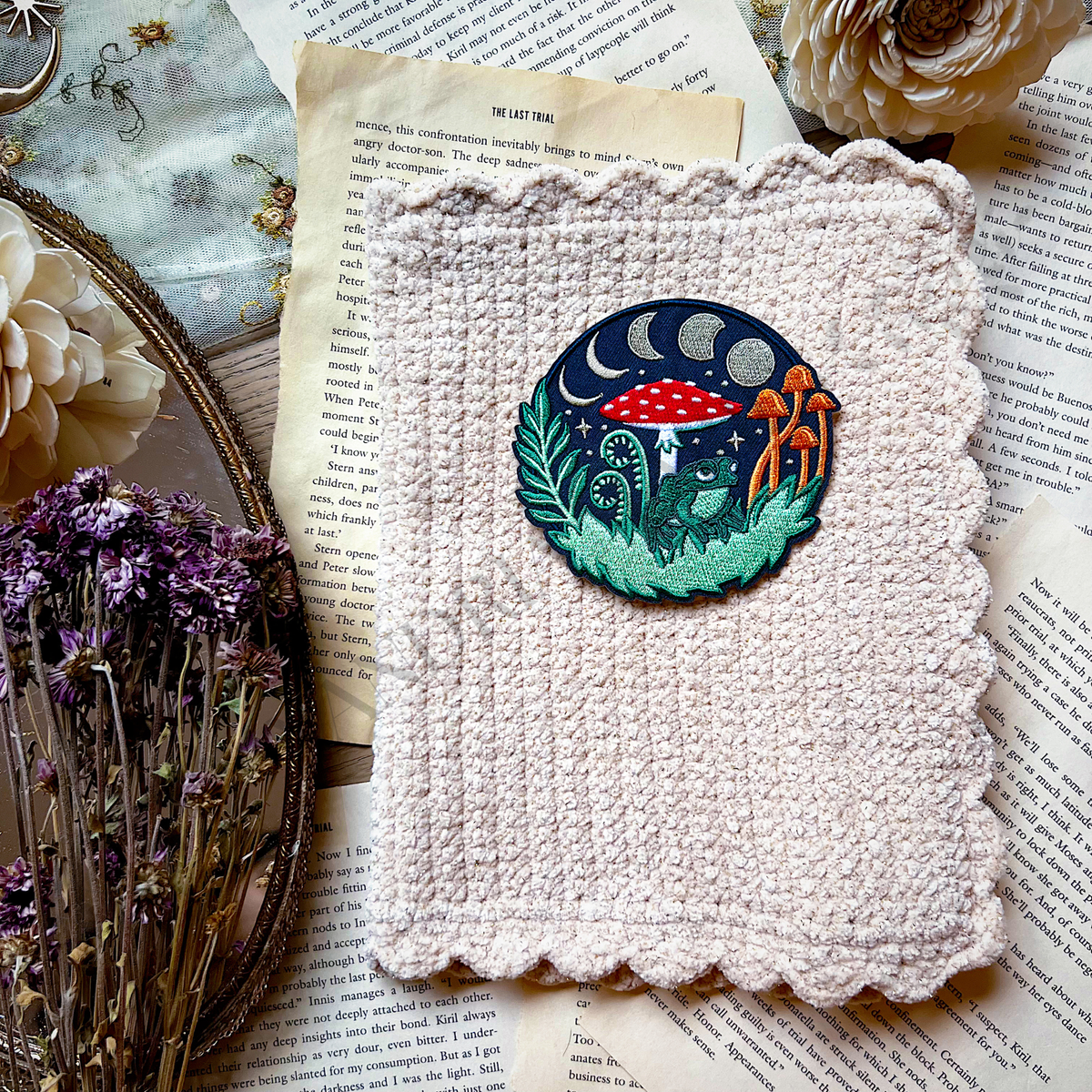Book Cover- CUSTOMIZE Whimsical Forest Patch