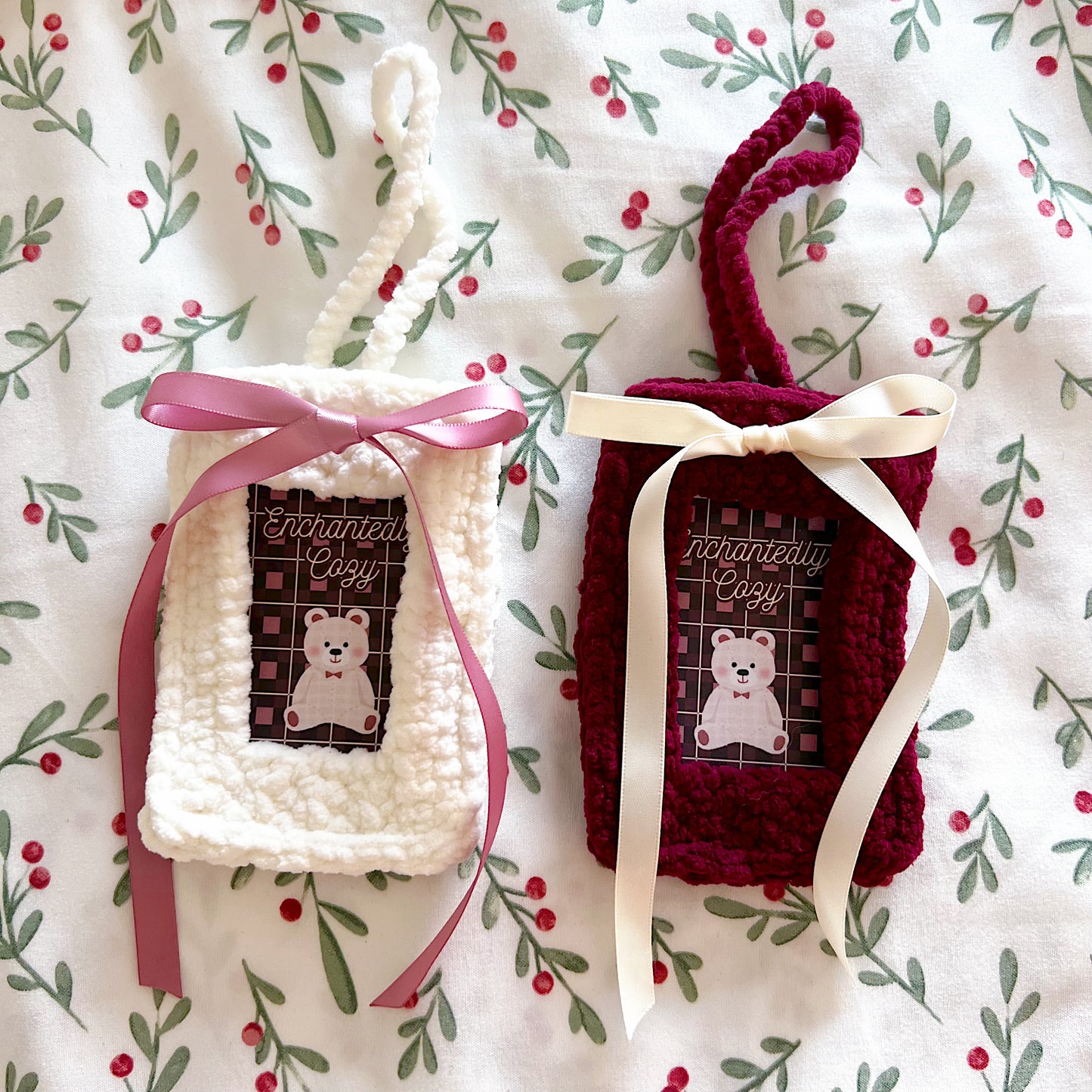 Crochet Photo Holder Keychain