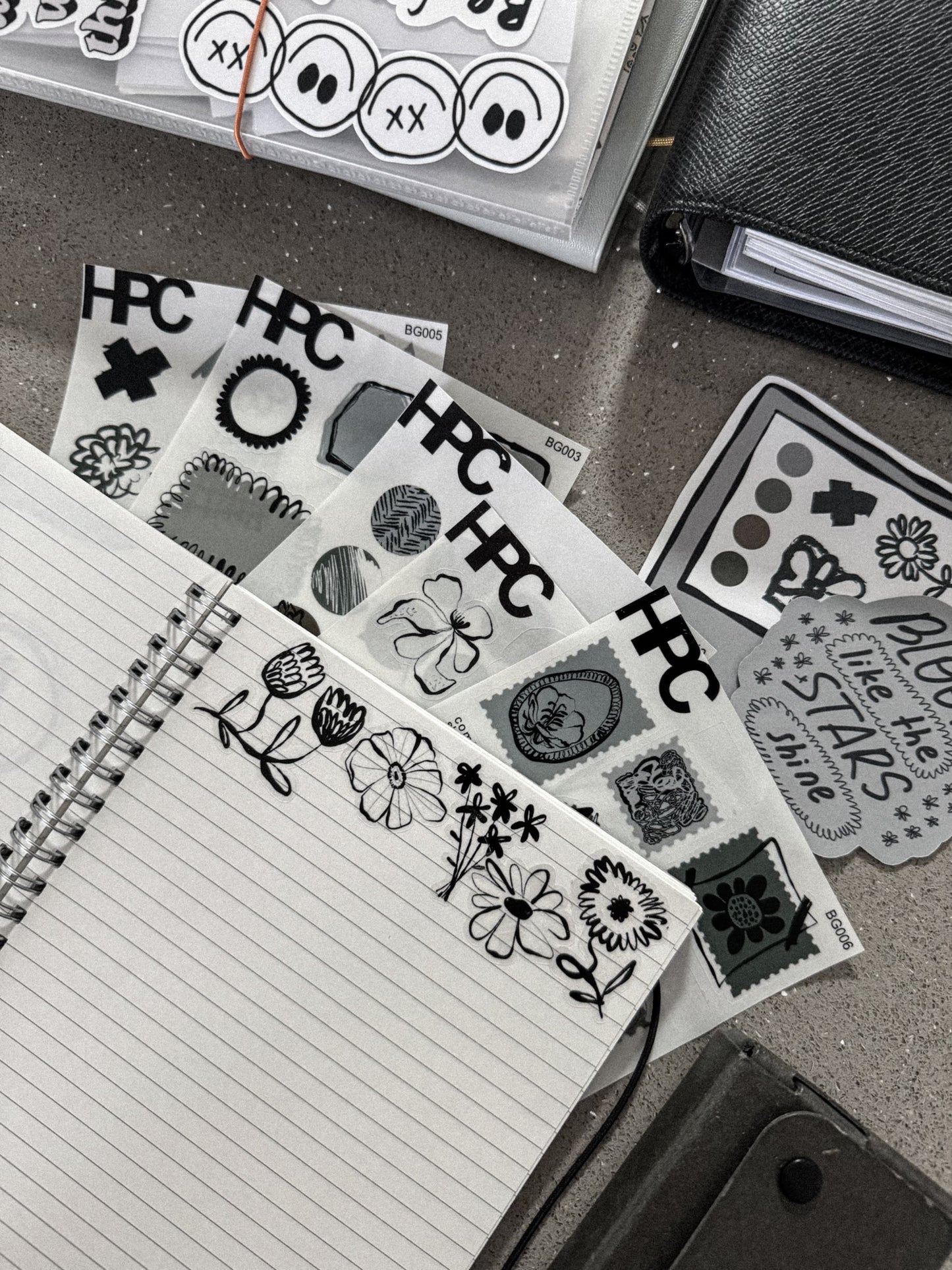 HPX x XM Boho Stamps and Quotes Sticker Sheet