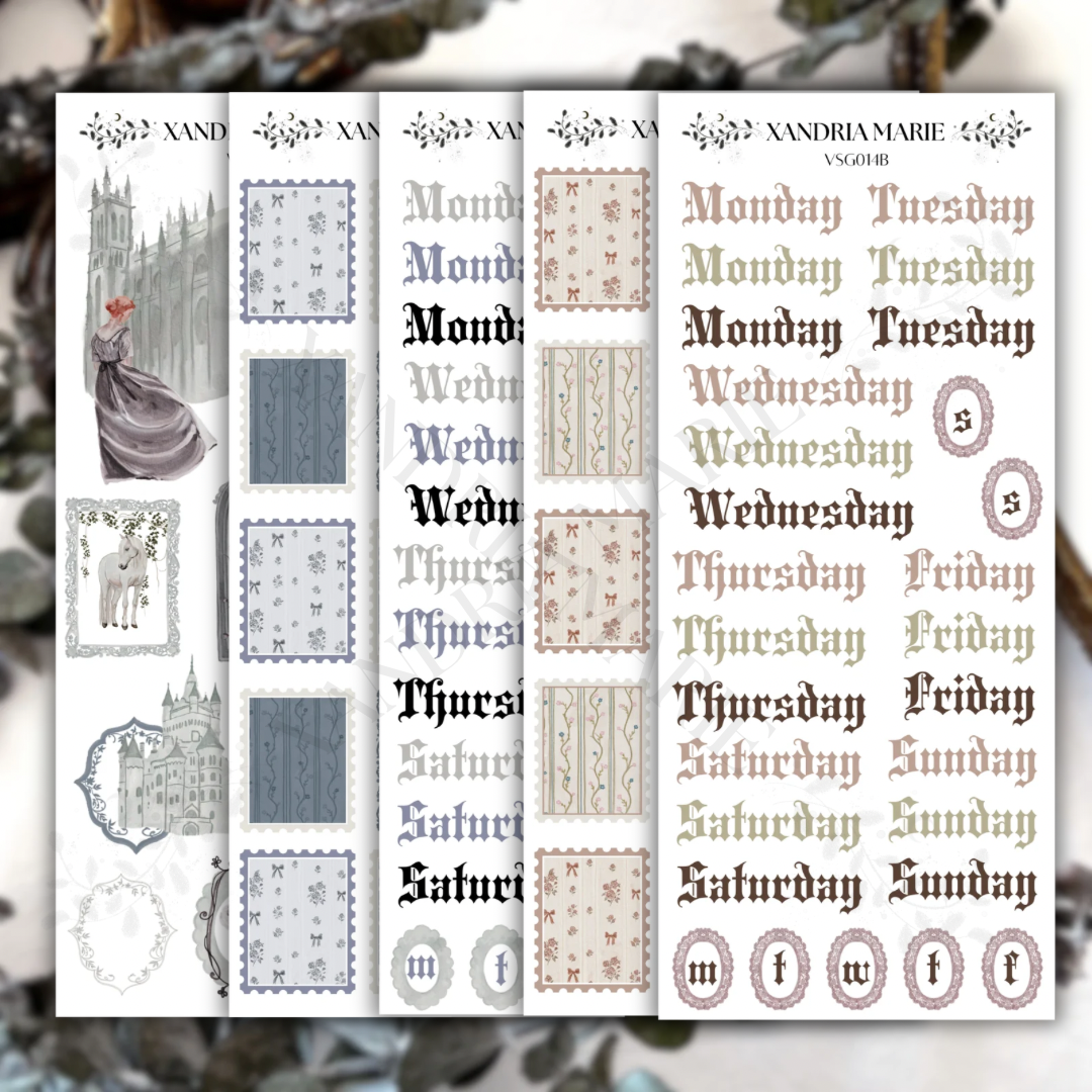 BUNDLE Victorian Summer Garden Collection (All 16 Sticker Sheets)