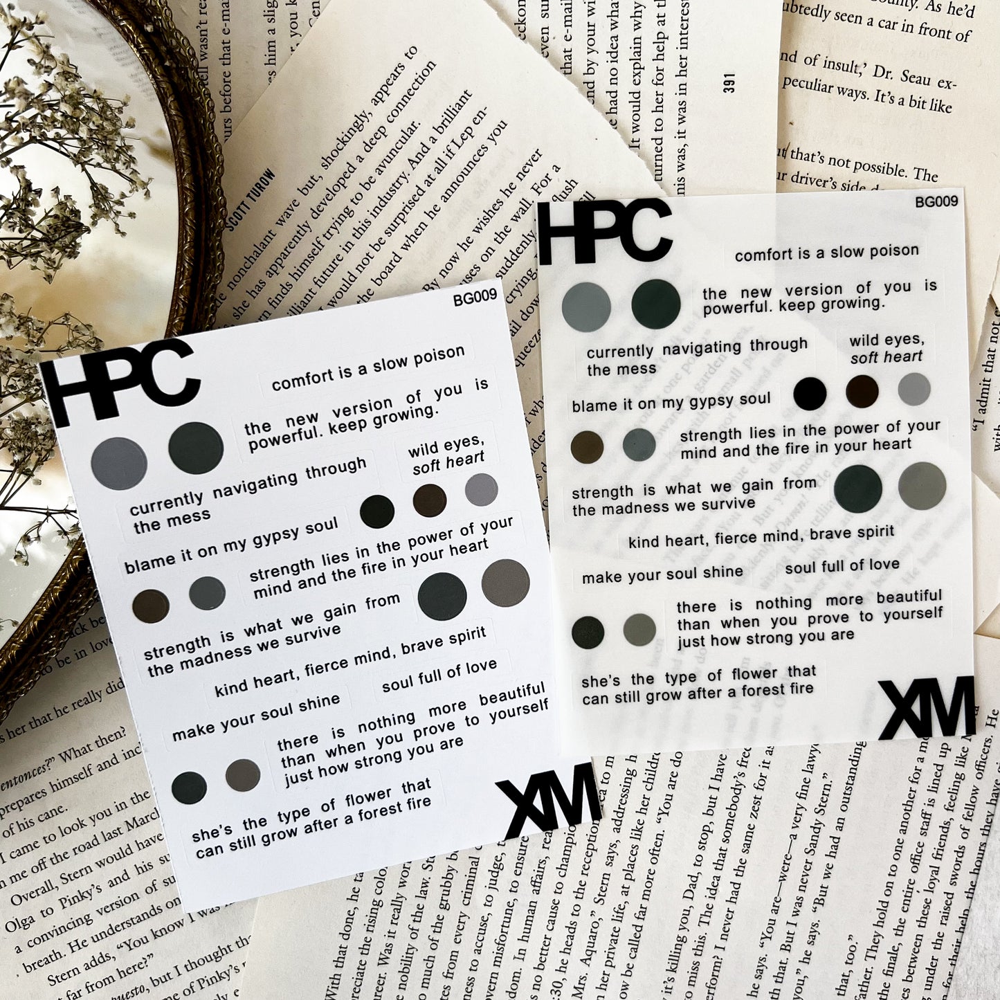 HPX x XM Quotes Sticker Sheet