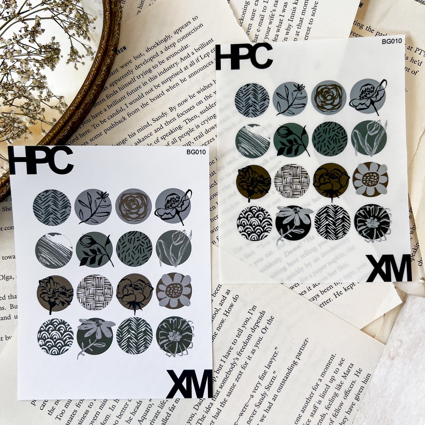 HPX x XM Floral and Pattern Sticker Sheet