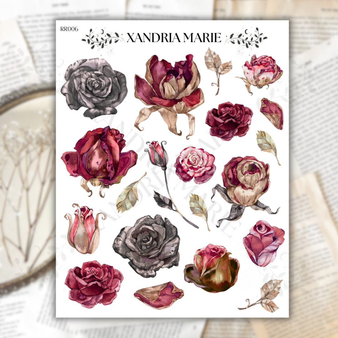 Admirer’s Rose Sticker Sheet