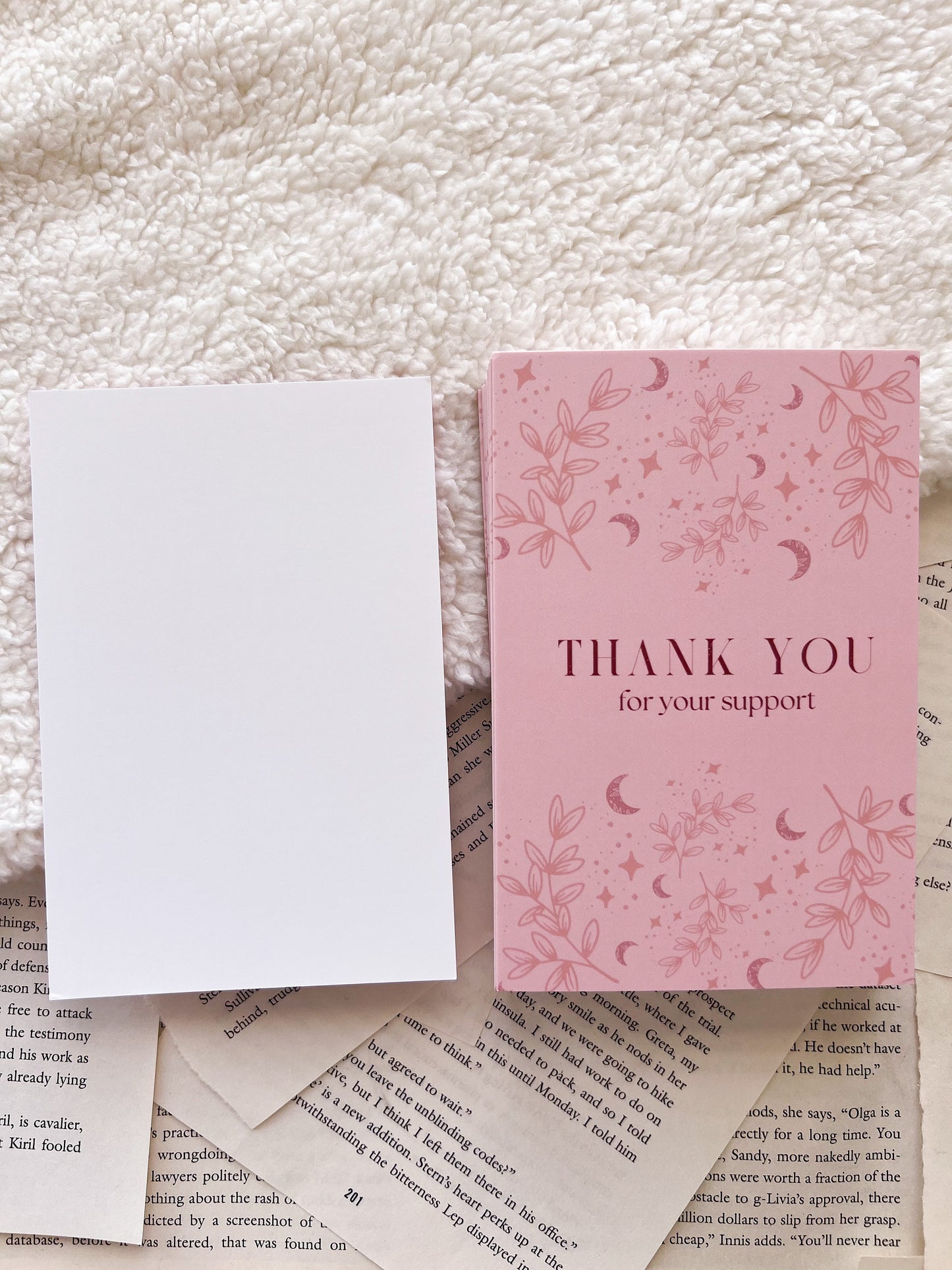 Moon Thank You Cards, Shipping Essentials, Small Business